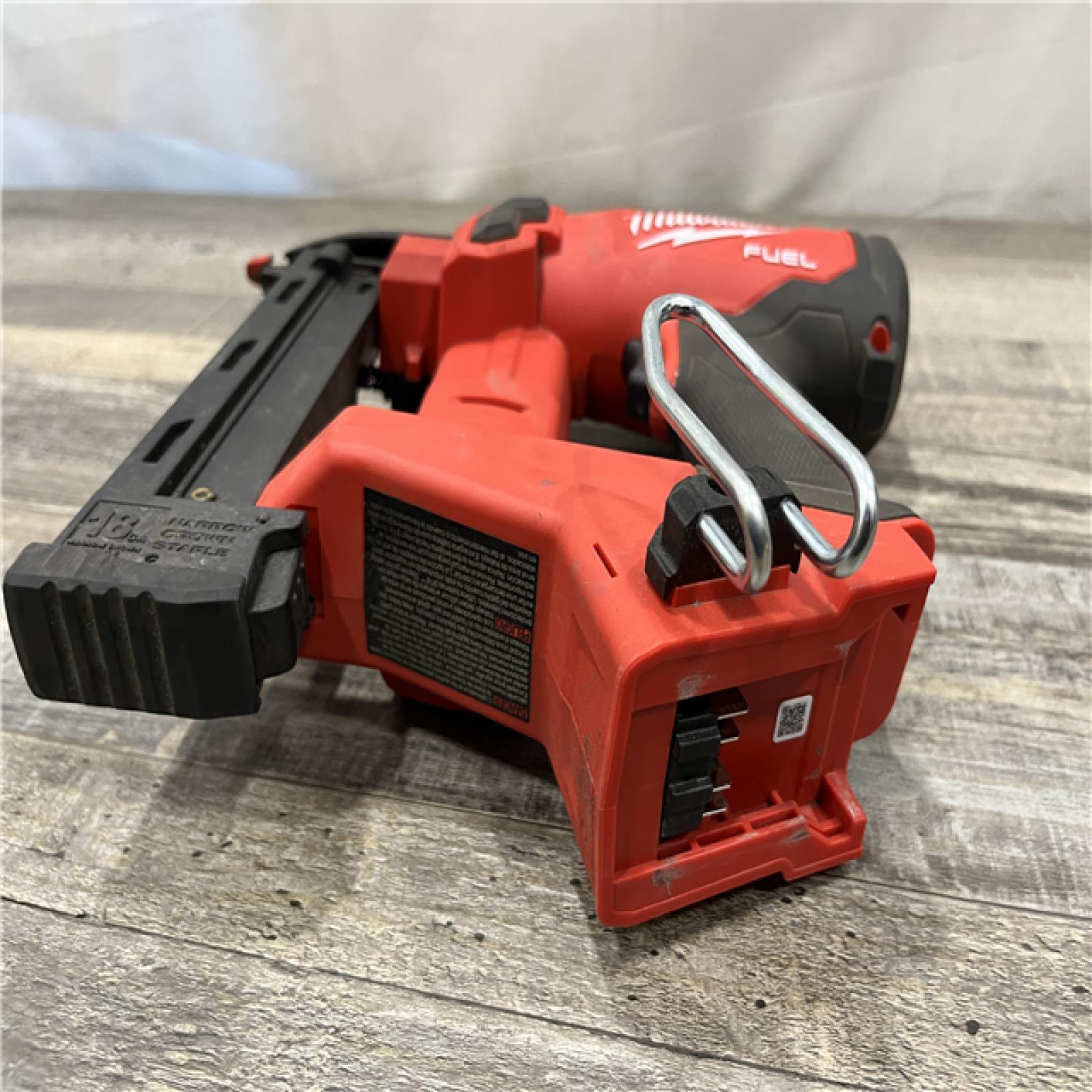 AS-IS Milwaukee FUEL 18-Volt Lithium-Ion Brushless Cordless 18-Gauge 1/4 in. Narrow Crown Stapler (Tool-Only)