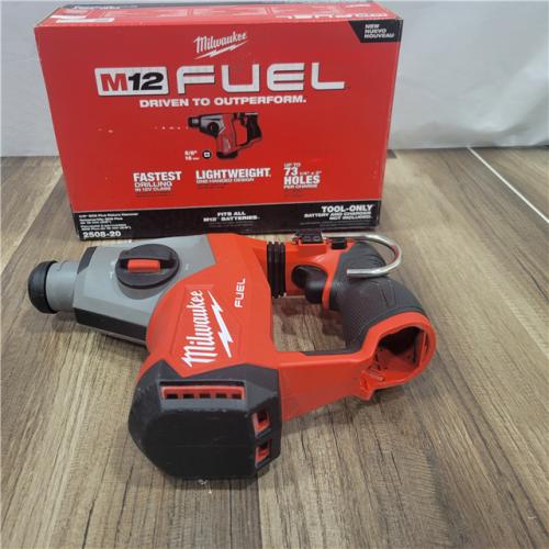 AS-IS Milwaukee M12 FUEL 12V Lithium-Ion Brushless Cordless 5/8 in. SDS-Plus Rotary Hammer Drill (Tool-Only)
