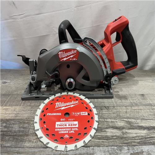 AS-IS Milwaukee FUEL 18V Lithium-Ion Cordless 7-1/4 in. Rear Handle Circular Saw (Tool-Only)