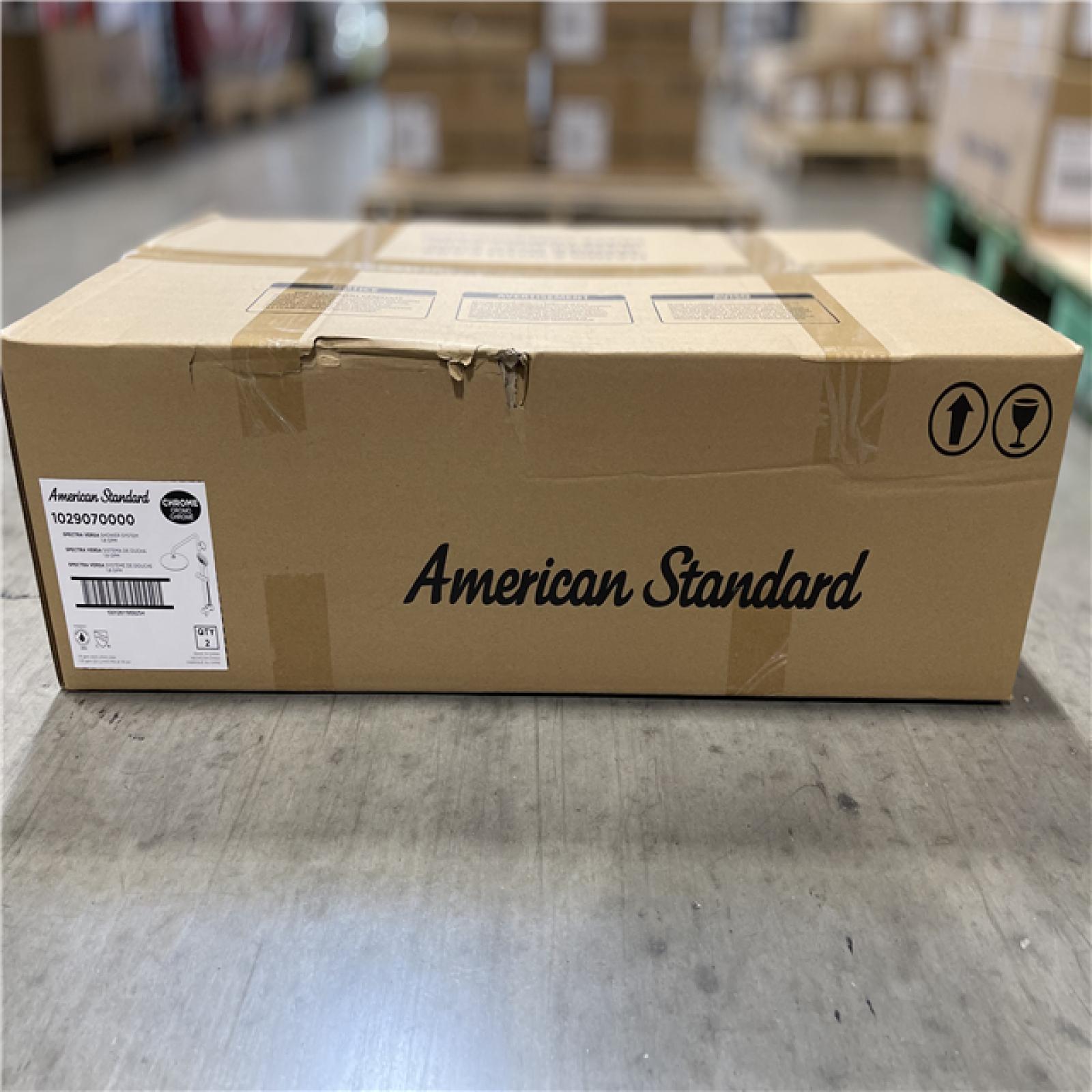 DALLAS LOCATION - NEW! American Standard Spectra Versa 4-Spray Round 24 in. Wall Bar Shower Kit with Hand Shower 1.8 GPM in Polished Chrome (Lot of 2)