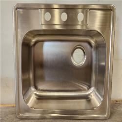 Phoenix Location NEW Aspen Stainless Steel Top mount 25 22G Single Bowl Sink Pallet (26 Sinks) (SEALED)