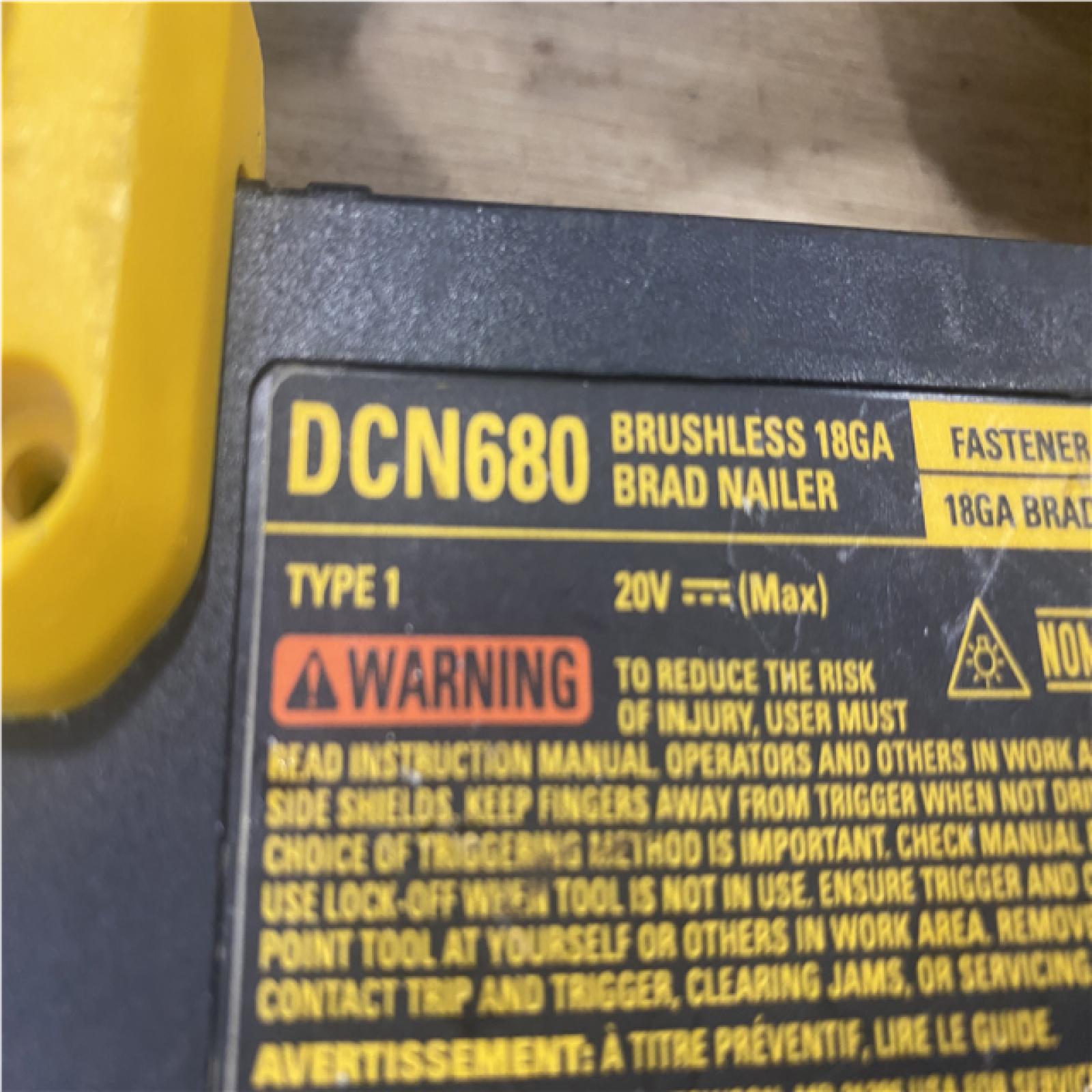 as-is DEWALT 20V MAX XR Lithium-Ion Electric Cordless 18-Gauge Brad Nailer (Tool Only)