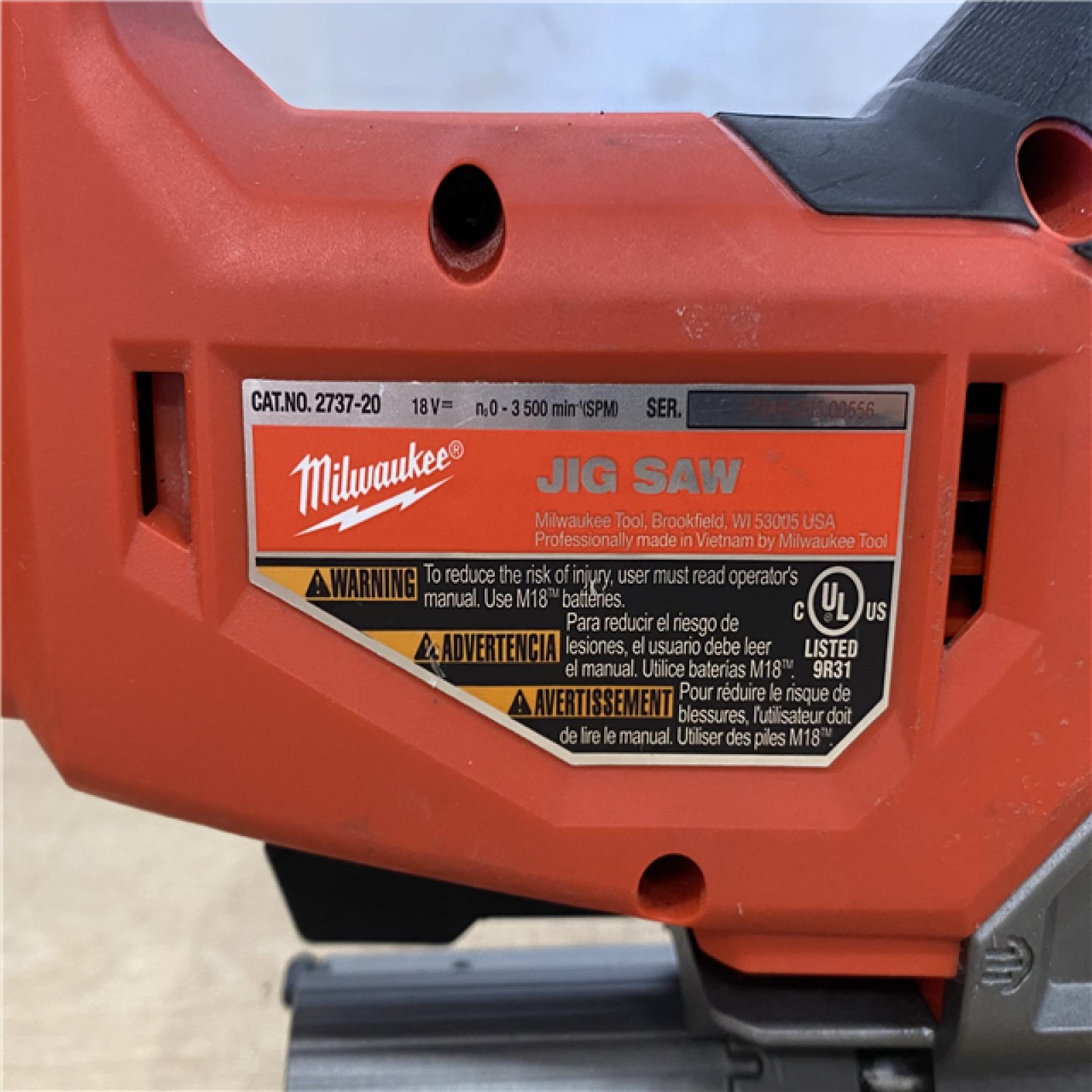 AS-IS Milwaukee FUEL 18V Lithium-Ion Brushless Cordless Jig Saw (Tool-Only)