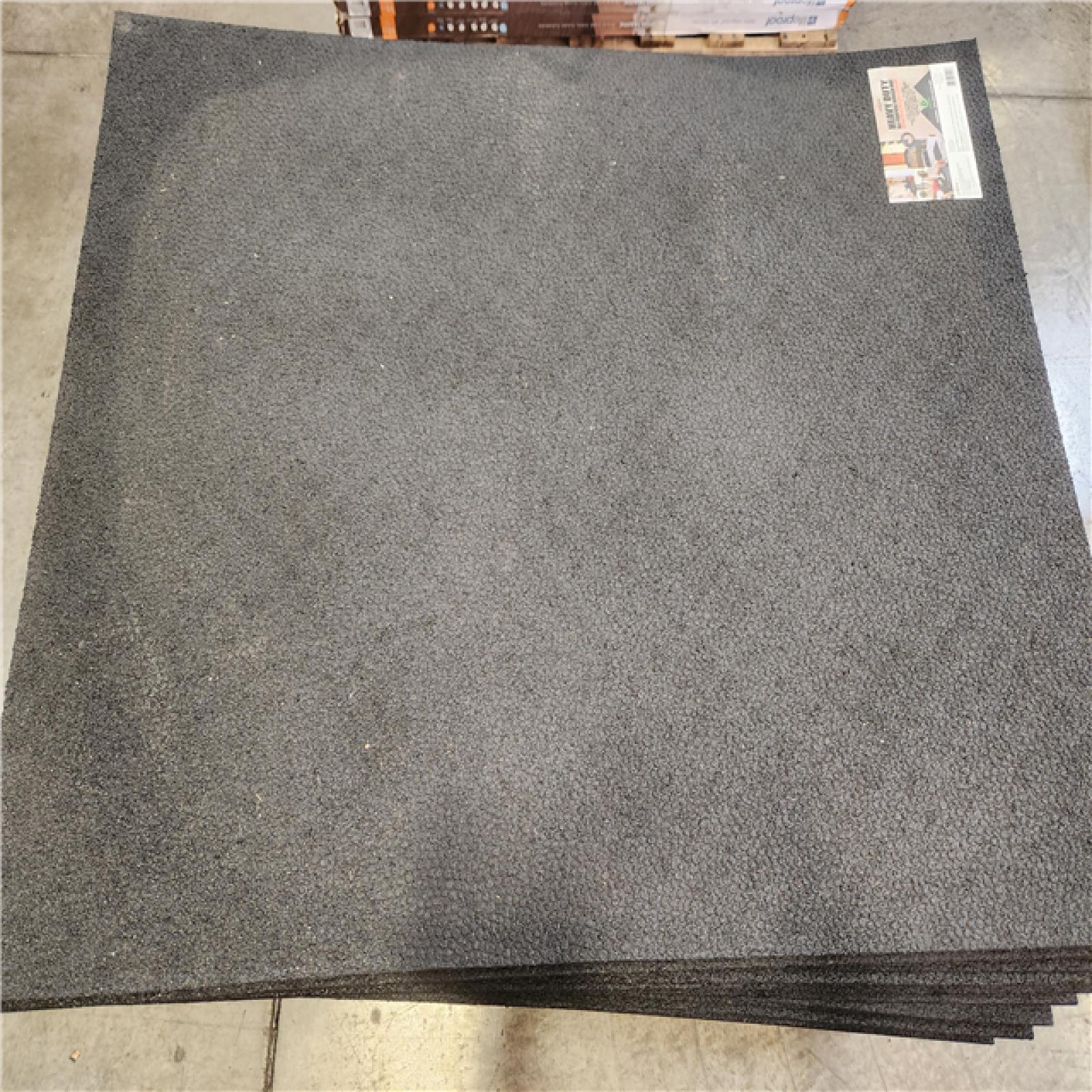 Phoenix NEW TrafficMaster All Purpose Black 3 ft. x 4 ft. Pebble Look Rubber Indoor/Outdoor Utility Mat Pallet (43-Mats