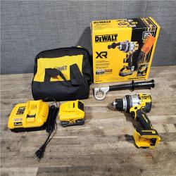 HOUSTON LOCATION - AS-IS DEWALT 20V XR Lithium-Ion Cordless Hammer Drill Kit with 8.0 Ah Battery  Charger and Kit Bag