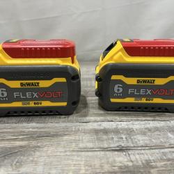AS-IS DEWALT FLEXVOLT 20V/60V MAX Lithium-Ion 6.0Ah Battery Pack (2 Pack)