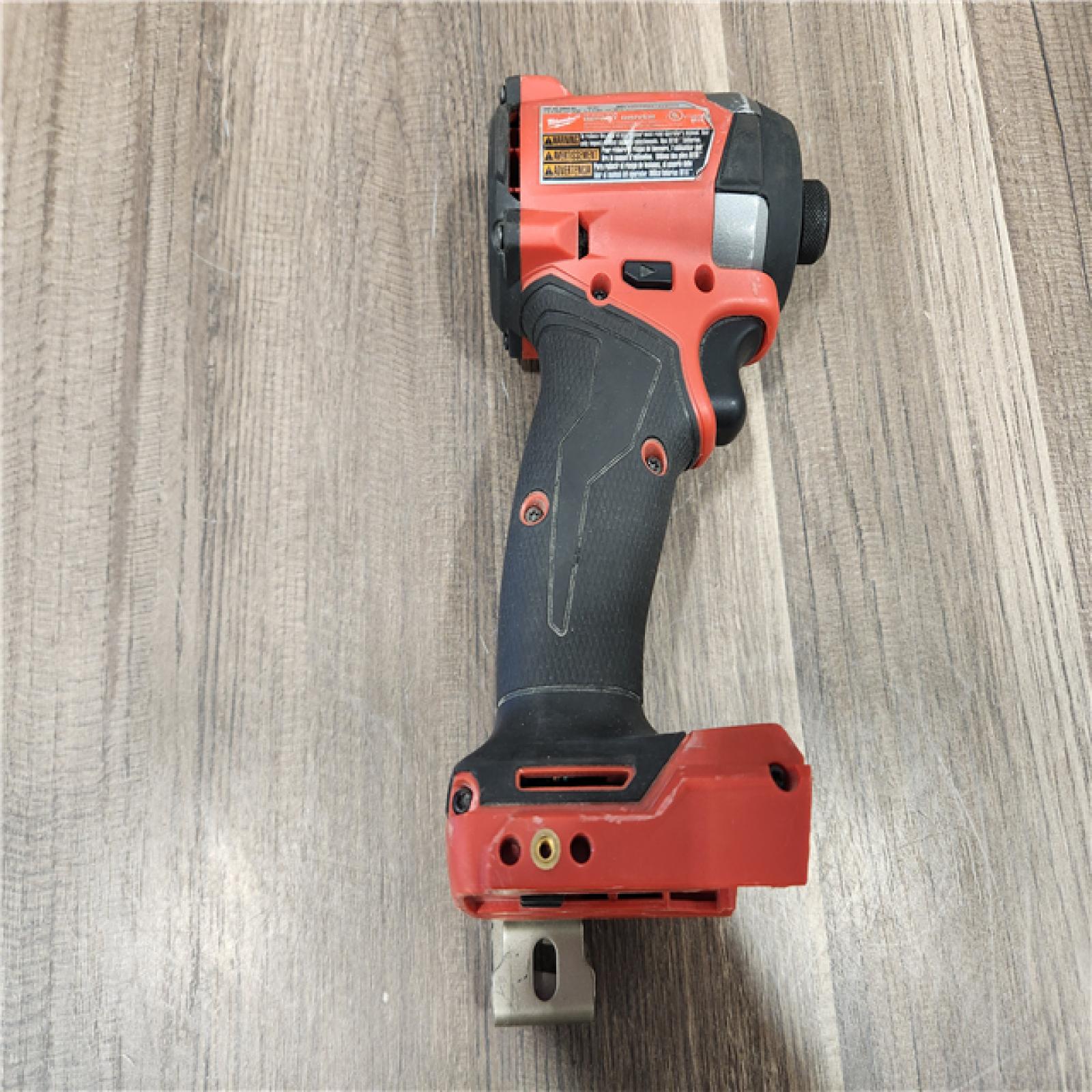 AS-IS- Milwaukee 18V Lithium-Ion Brushless Cordless 1/4 Hex Impact Driver (Tool-Only)