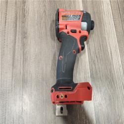 AS-IS- Milwaukee 18V Lithium-Ion Brushless Cordless 1/4 Hex Impact Driver (Tool-Only)