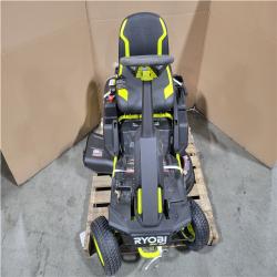 CALIFORNIA AS-IS RYOBI 80V BRUSHLESS R1 30 ELETRIC SIT DOWN LAWN MOWER