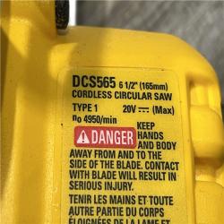 AS-IS DEWALT 20V MAX Cordless Brushless 6-1/2 in. Sidewinder Style Circular Saw (Tool Only)