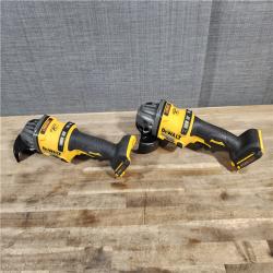 HOUSTON LOCATION - AS-IS (2) DEWALT 60V MAX Cordless Brushless 4.5 in. to 6 in. Small Angle Grinder with Kickback Brake (Tool Only)