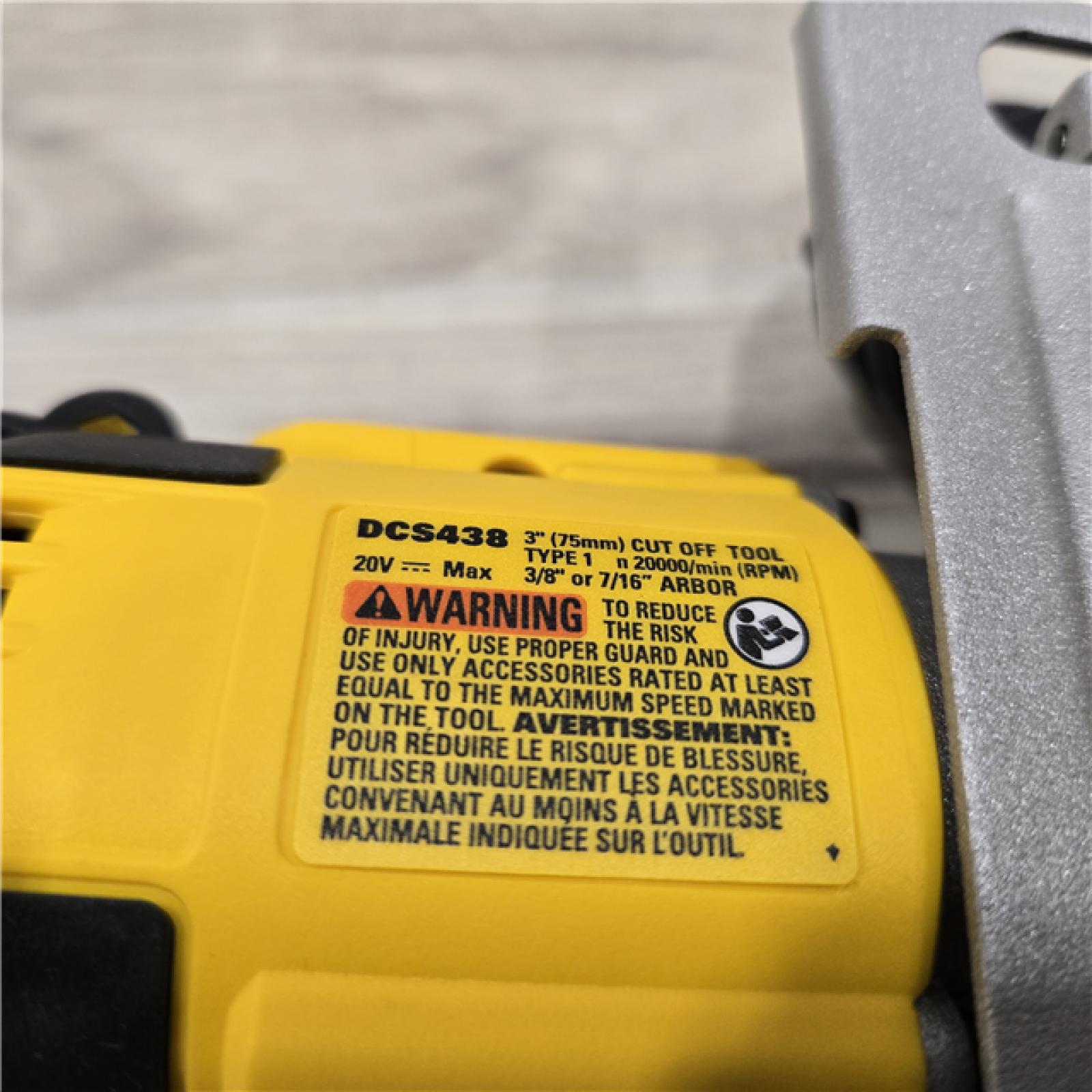 AS-IS DeWalt 3in Compact Cut Off Tool (Tool-Only)