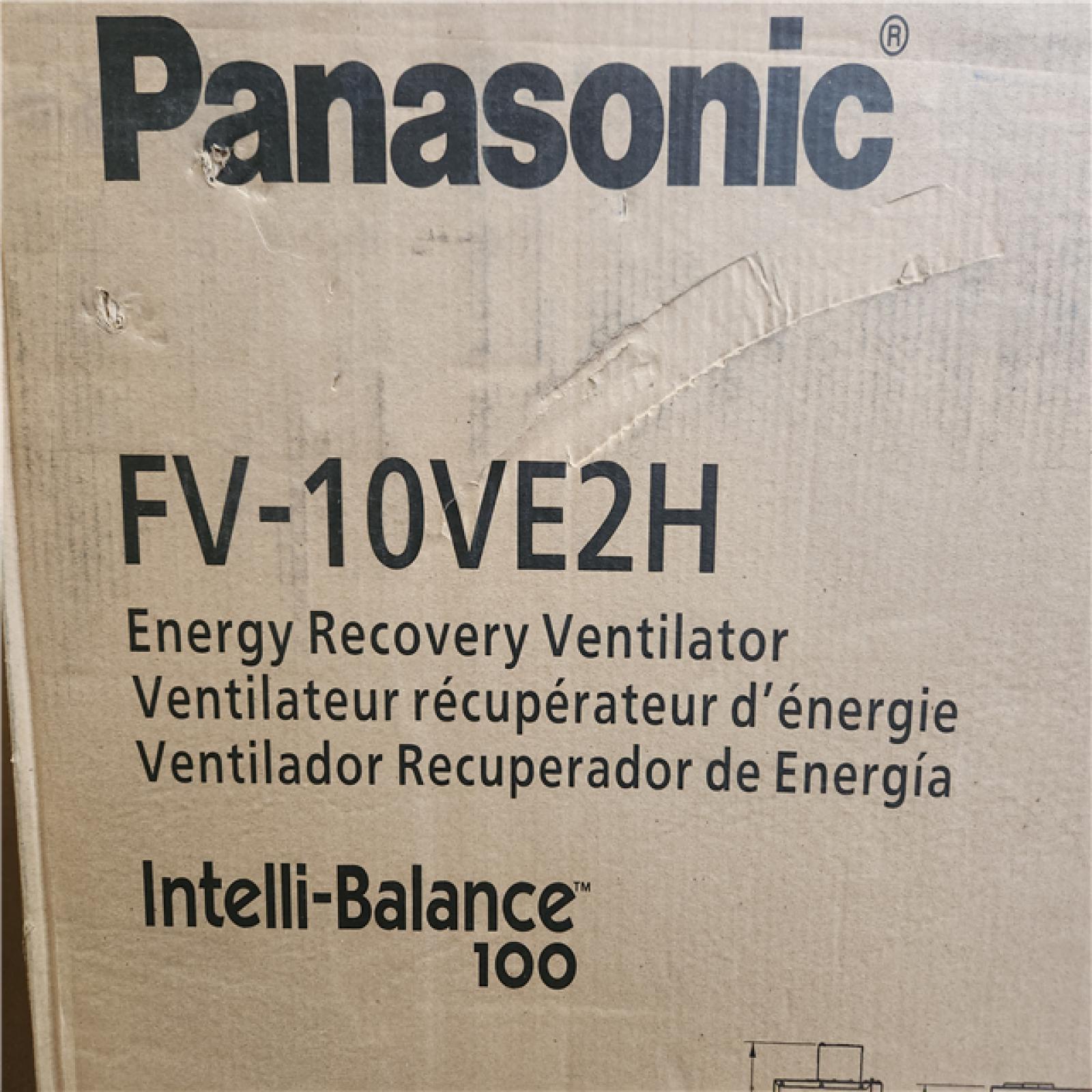 Phoenix NEW Panasonic Intelli-Balance 100-Energy Recovery Ventilator (ERV), 30-100 CFM, Hardwired, Temperate Climate (SEALED)