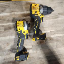 HOUSTON LOCATION - AS-IS DEWALT 20V MAX XR Hammer Drill and ATOMIC Impact Driver 2 Tool Cordless Combo Kit with (2) 4.0Ah Batteries, Charger, and Bag