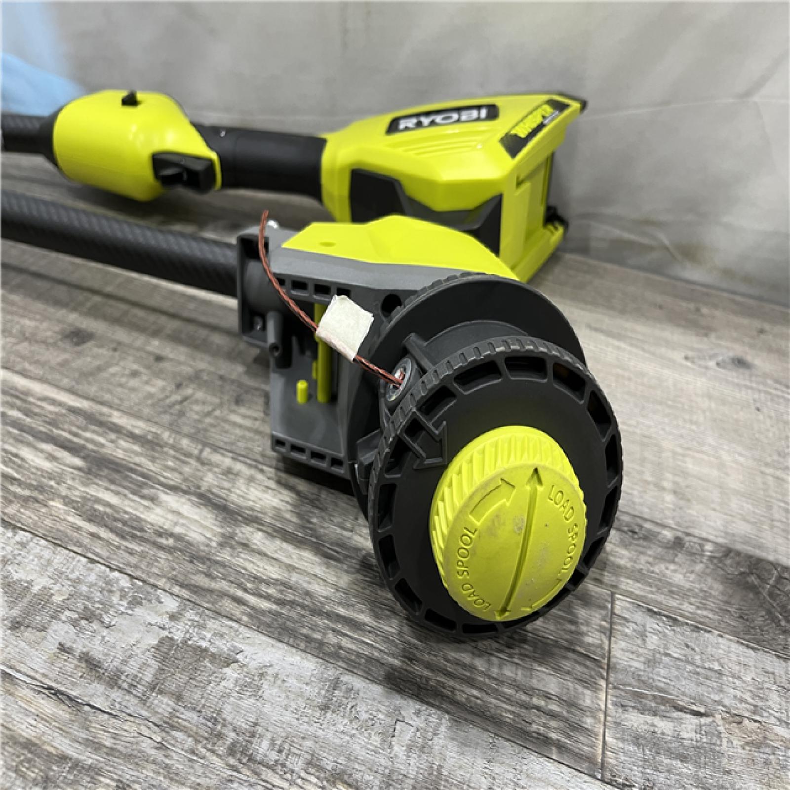 AS-IS RYOBI 40V HP Brushless Whisper Series 17 in. Cordless Battery Carbon Fiber Shaft String Trimmer Kit