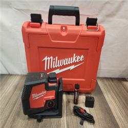 AS-IS- MILWAUKEE 100 Ft. REDLITHIUM Lithium-Ion USB Green Rechargeable Cross Line Laser Level with Charger