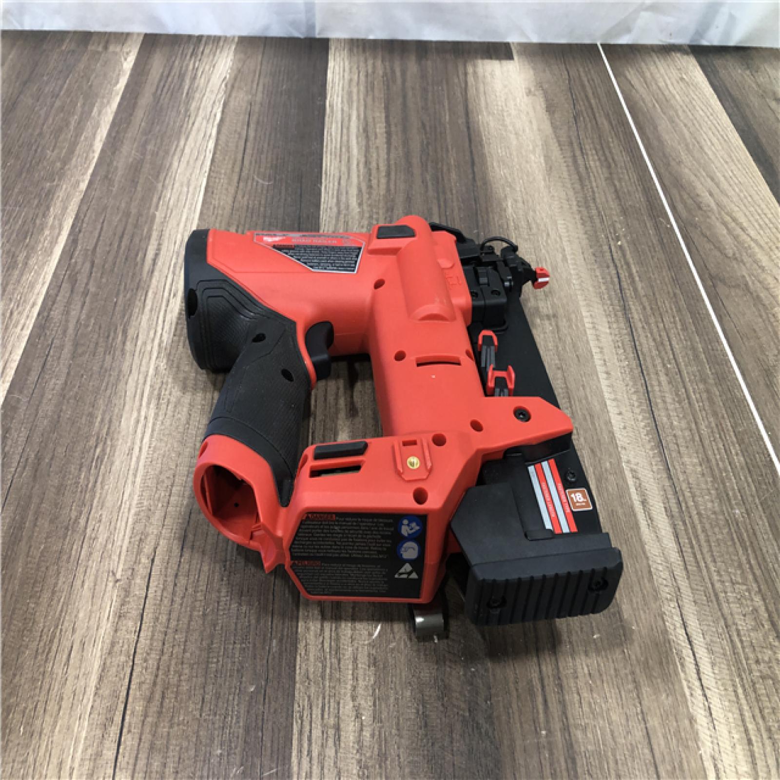 AS-IS Milwaukee FUEL 12-Volt Lithium-Ion Brushless Cordless 18-Gauge 1-1/2 in. Compact Brad Nailer (Tool Only)