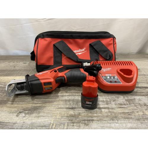 AS-IS Milwaukee 12V Lithium-Ion HACKZALL Cordless Reciprocating Saw Kit