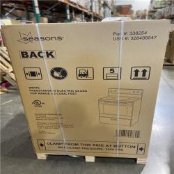 DALLAS LOCATION- Seasons® 5.2 Cu. Ft. Freestanding Electric Range, Glass Top, White