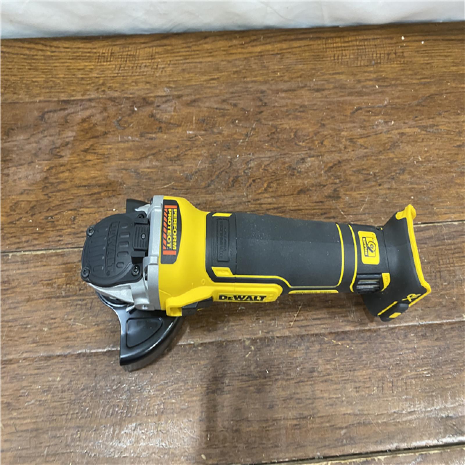 AS-IS DeWalt DCG405B 20V Max XR 4.5-Inch Slide Switch Small Angle Grinder (Tool Only)