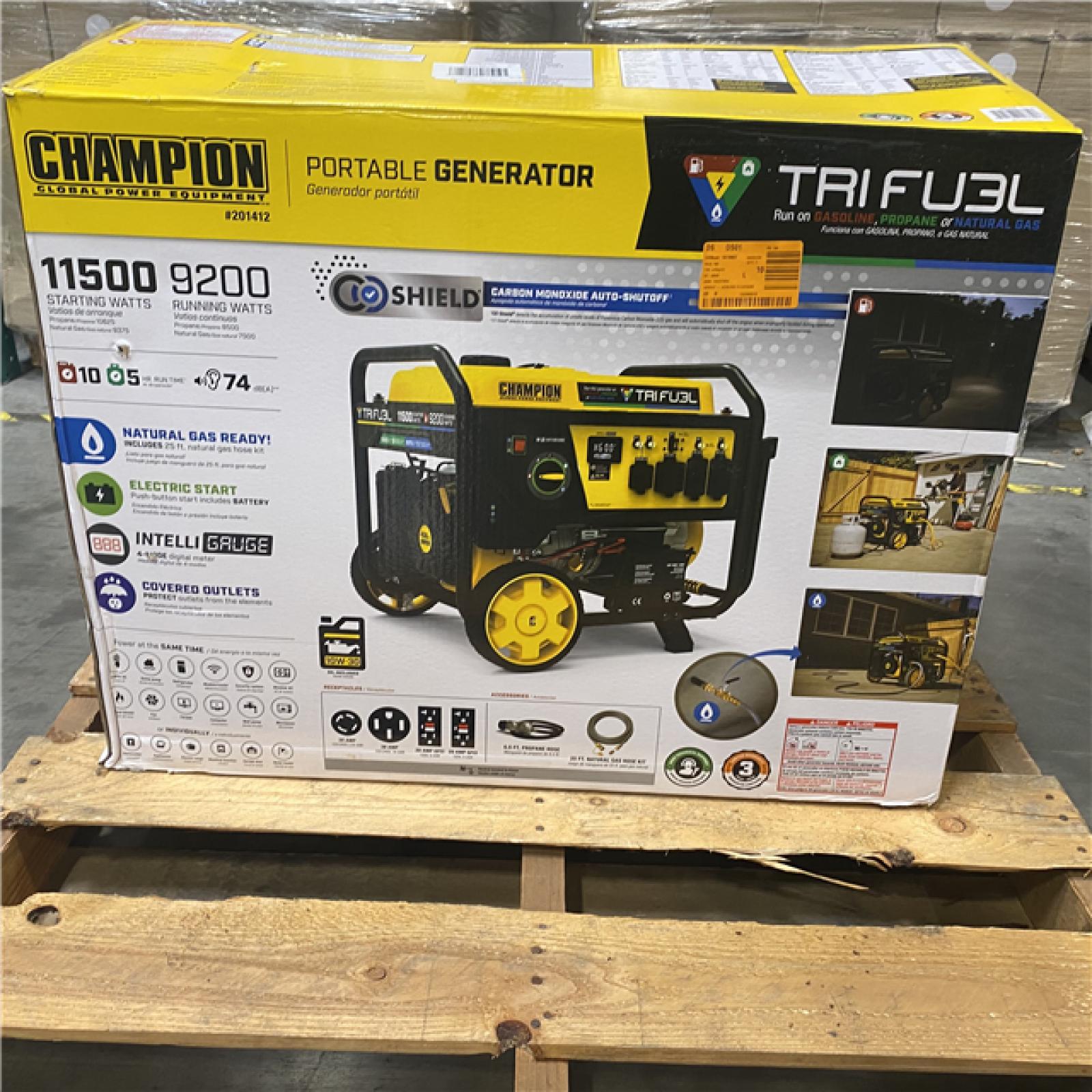 Dallas Location - As-Is Champion Power Equipment 11 500/9200-Watt Portable Generator