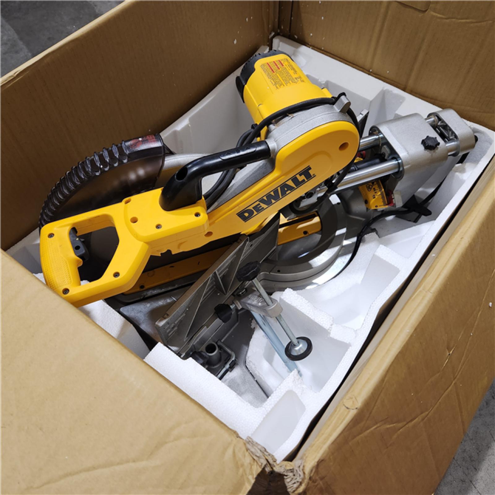 As-Is- DEWALT 12-in Dual Bevel Sliding Compound Miter Saw