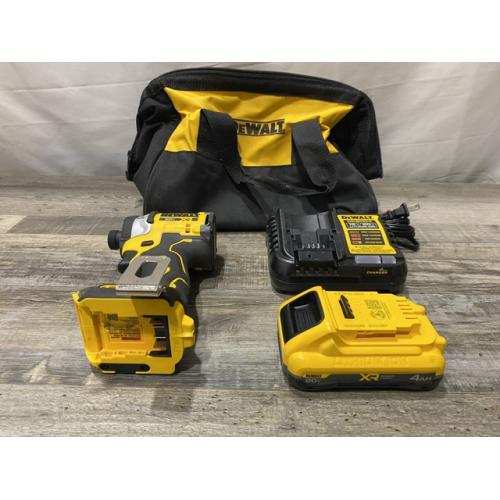 AS-IS DEWALT 20V MAX XR Lithium-Ion Brushless Cordless 3-Speed High Torque 1/4 in. Impact Driver Kit