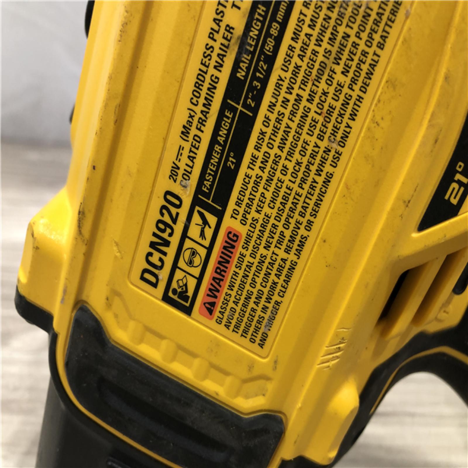 AS-IS DEWALT 20-Volt 21° Cordless Framing Nailer (Tool-Only)