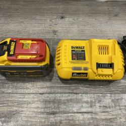 AS-IS DEWALT 20V/60V MAX FLEXVOLT Lithium-Ion 9.0Ah Battery and Charger Starter Kit