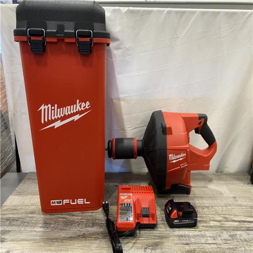 AS-IS Milwaukee FUEL 18-Volt Lithium-Iron Cordless Plumbing Drain Snake Auger Kit