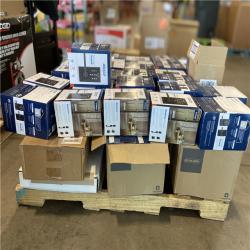 DALLAS LOCATION - Schlage Century Matte Black Touch Keyless Touchscreen Door Lock with Latitude Handle - 55 UNITS