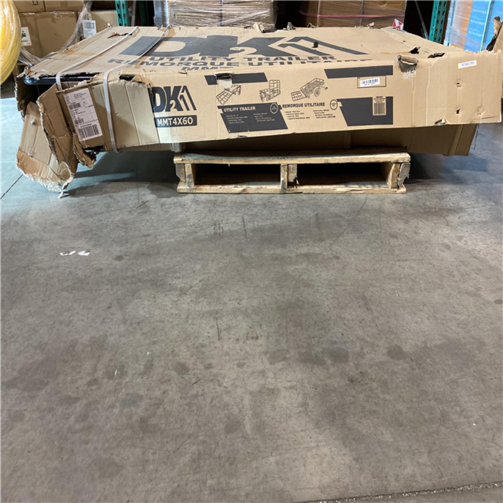 DALLAS LOCATION - DK2 by Marlon MMT4X6O 4 ft. x 6 ft. Single Axle Open Rail Utility Trailer | 1,314-lb Capacity with Ramp Gate