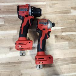HOUSTON LOCATION - AS-IS Milwaukee 18V Lithium-Ion Brushless Cordless Compact Drill/Impact Combo Kit