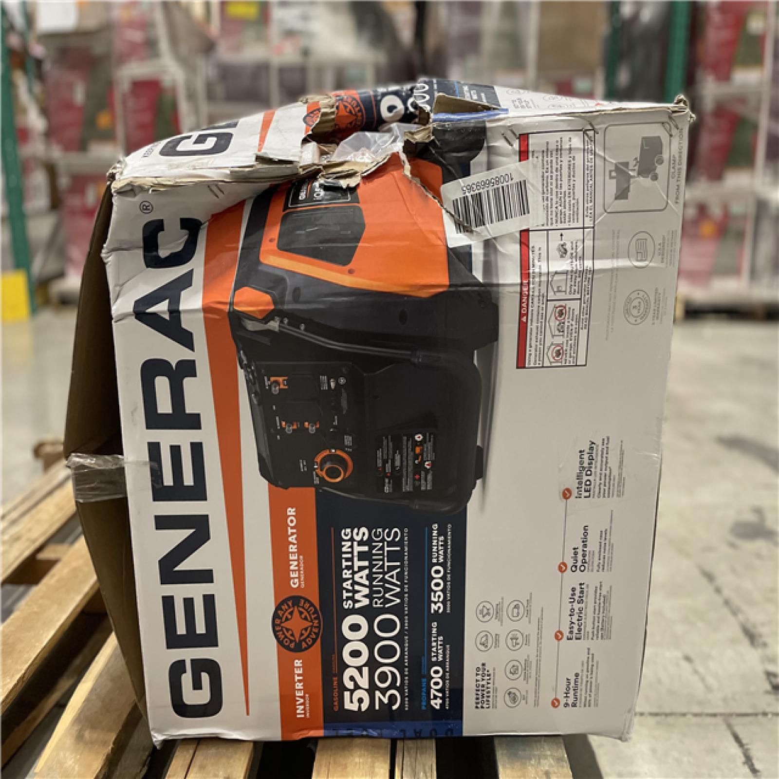 DALLAS LOCATION- GENERAC 5200/3900-Watt Dual Fuel Inverter Generator