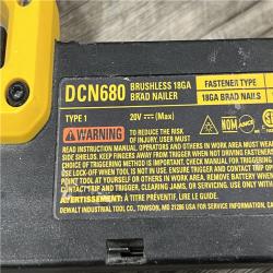 AS-IS DEWALT 20V MAX XR Lithium-Ion Electric Cordless 18-Gauge Brad Nailer (Tool Only)