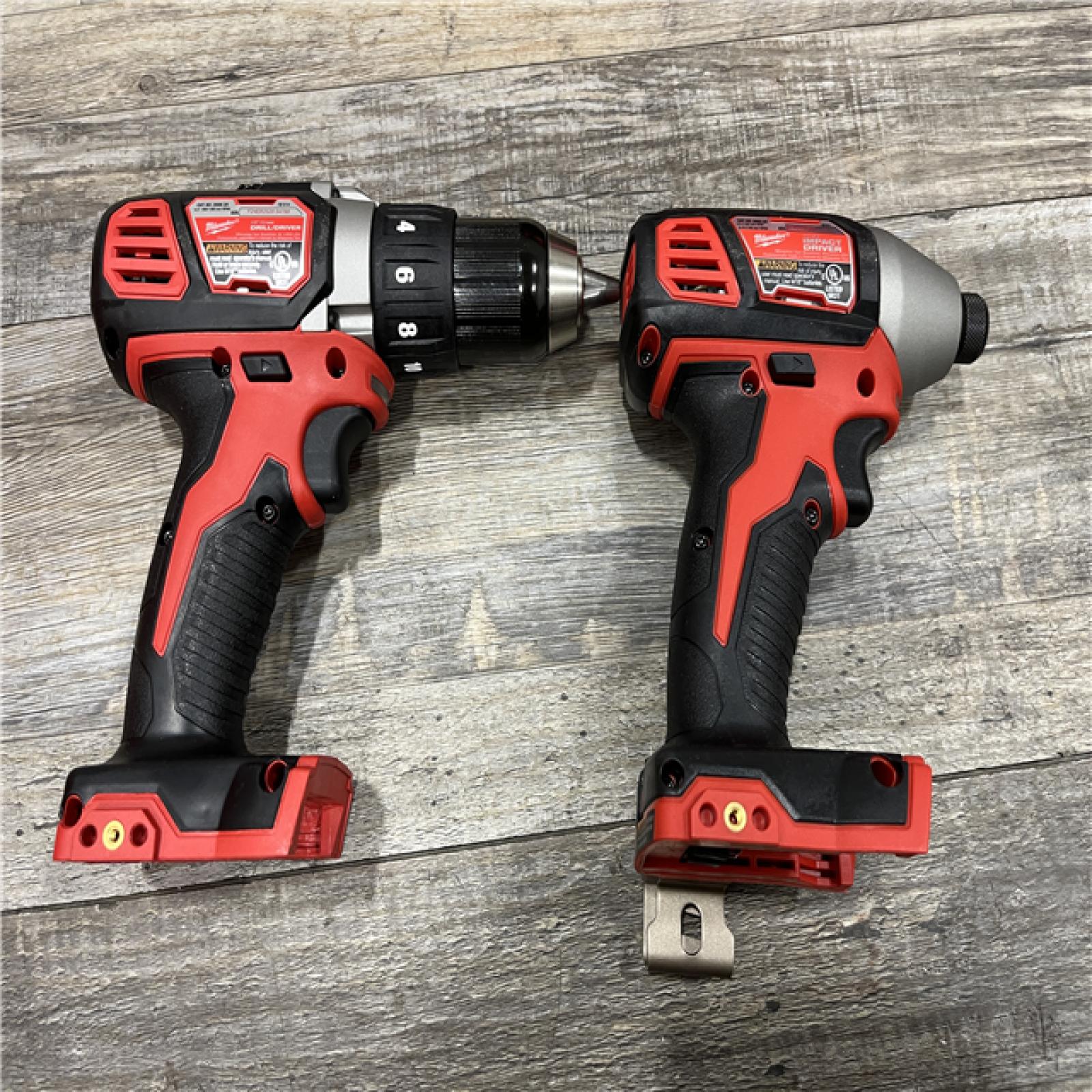 AS-IS Milwaukee 18V Lithium-Ion Cordless Drill Driver/Impact Driver Combo Kit