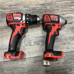 AS-IS Milwaukee 18V Lithium-Ion Cordless Drill Driver/Impact Driver Combo Kit