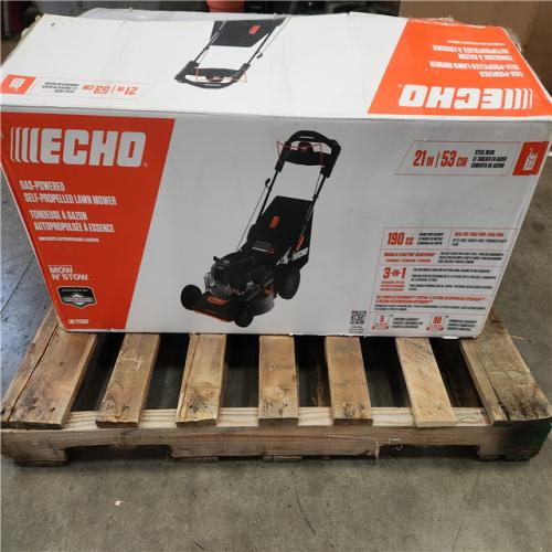 Phoenix AS-IS ECHO 21 in. 190 cc Briggs and Stratton Gas 3-in-1 Dual Blade RWD Self-Propelled Lawn Mower with Single Lever Deck Adjustment