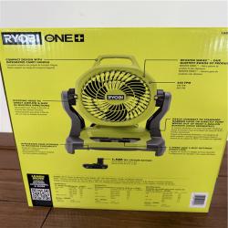 California New Ryobi 18V 7'5 Bucket Top Misting Fan Kit includes (1) Battery & Charger