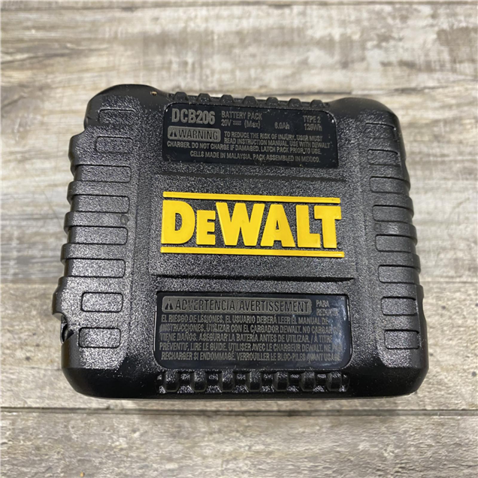 AS-IS DEWALT 20V MAX Lithium-Ion 6.0 Ah Battery and Charger