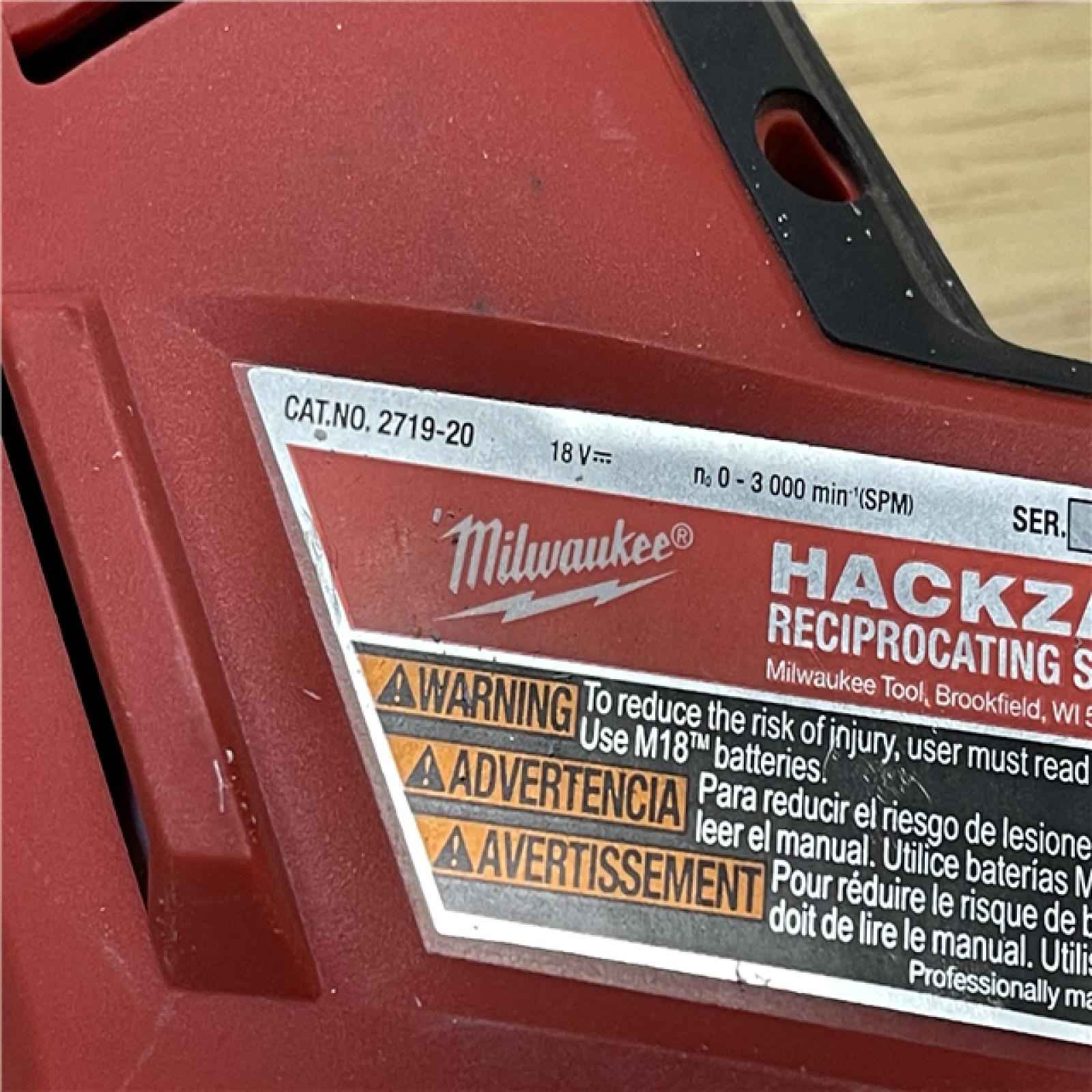 AS-IS  Milwaukee FUEL 18V Cordless HACKZALL Reciprocating Saw (Tool-Only)