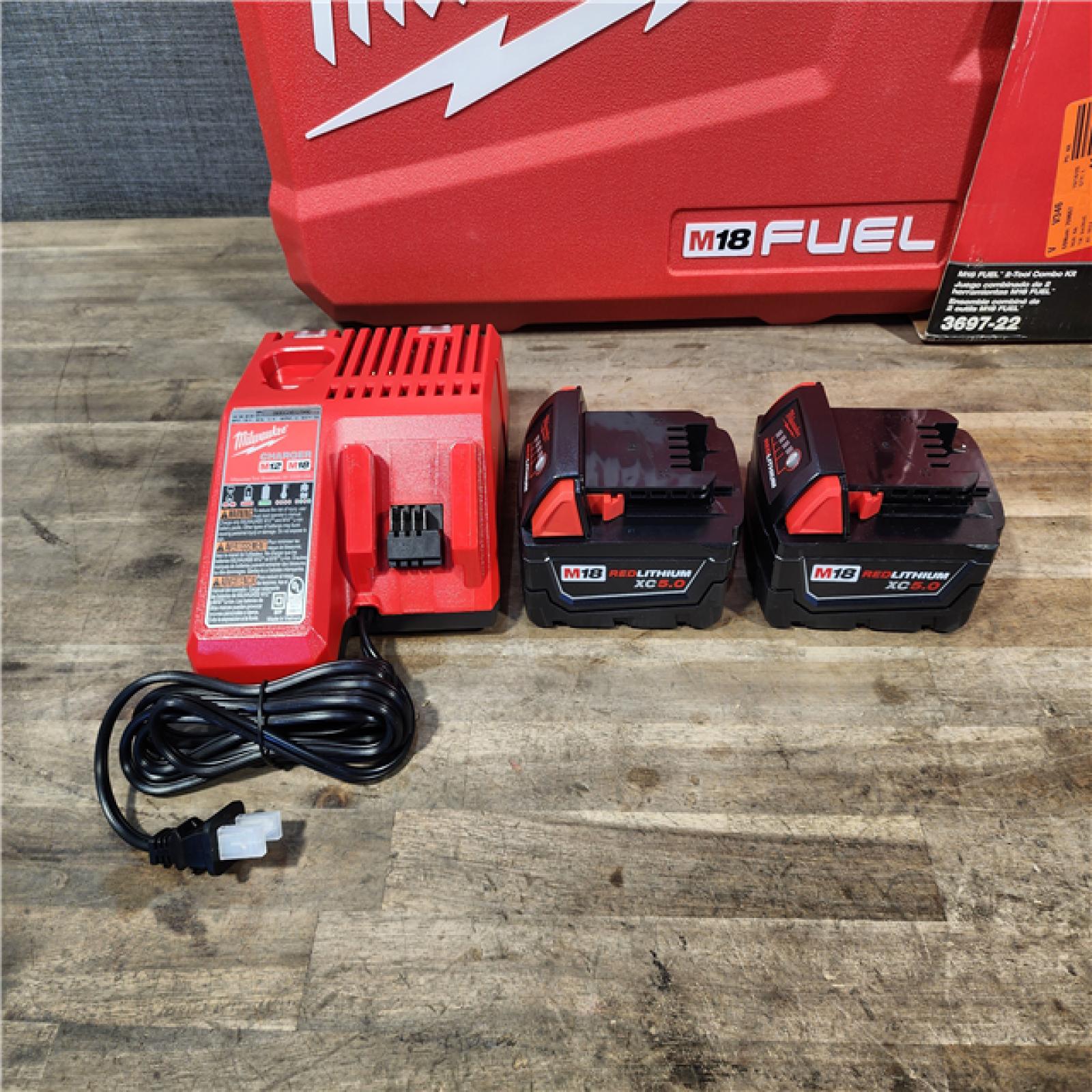 HOUSTON LOCATION - AS-IS MILWAUKEE FUEL 18V Lithium-Ion Brushless Cordless Hammer Drill and Impact Driver Combo Kit