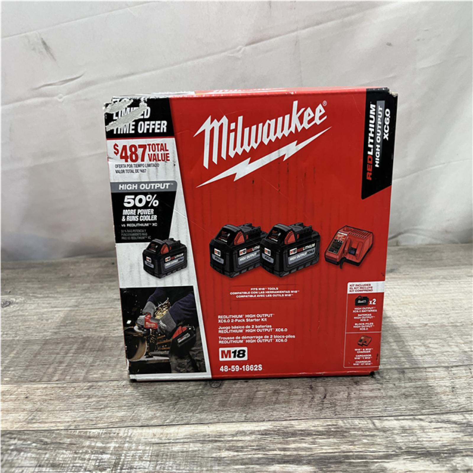 NEW - Milwaukee 18-Volt Lithium-Ion High Output Starter Kit