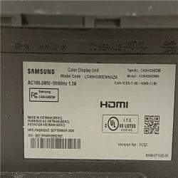 AS-IS Samsung Commercial Display 49 CHG90 QLED Gaming Monitor C49HG90DMN