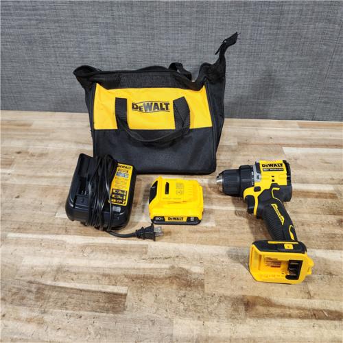 HOUSTON LOCATION - AS - IS DEWALT Atomic 20V Lithium-Ion Cordless Compact 1/2 in. Drill/Driver Kit