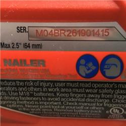 AS-IS  Milwaukee FUEL 18-Volt Lithium-Ion Brushless Cordless Gen II 16-Gauge Angled Finish Nailer (Tool-Only)