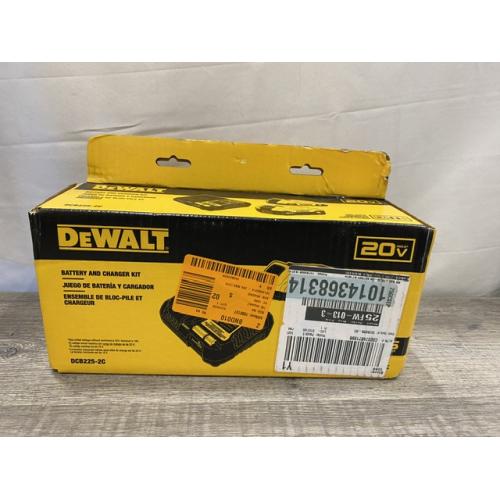 NEW - DEWALT 20V MAX Lithium-Ion Battery Kit with 5.0Ah and 2.0Ah Battery and Charger