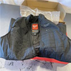 AS-IS - Milwaukee Women's Large M12 12-Volt Lithium-Ion Cordless Axis Black Heated Vest Kit