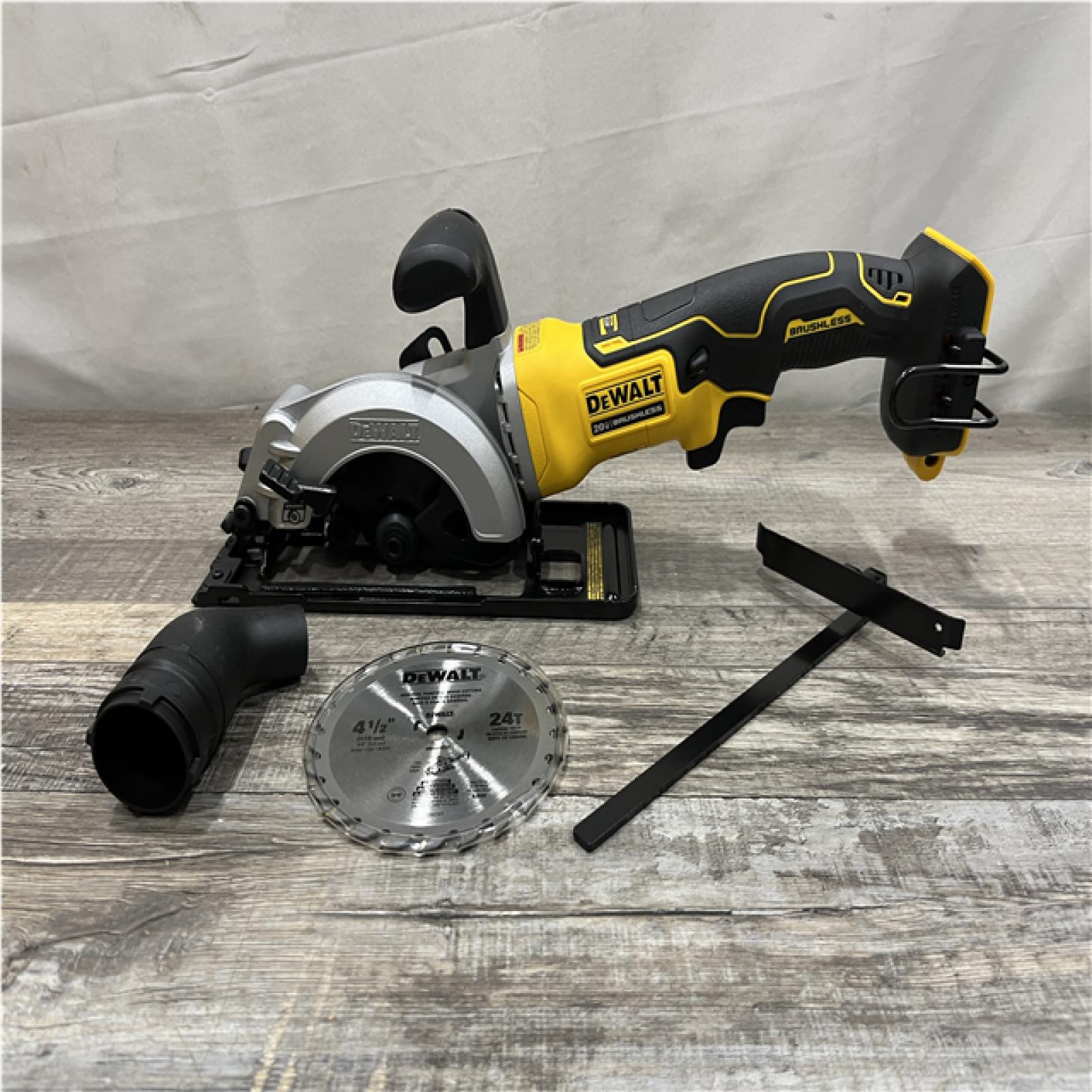 AS-IS DEWALT ATOMIC 20V MAX Cordless Brushless 4-1/2 in. Circular Saw (Tool Only)