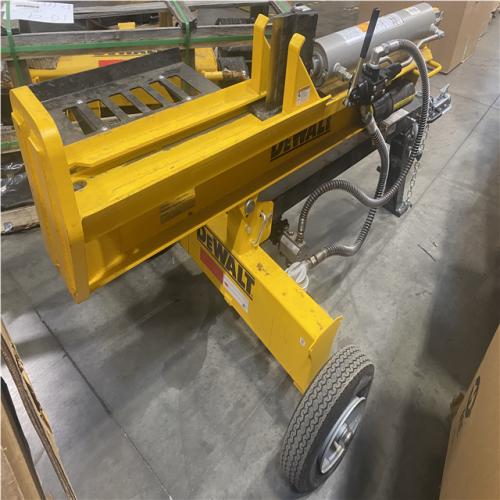 Dallas Location - As-Is DEWALT 28 Ton 196cc 6.5HP Kohler Engine Horizontal/Vertical Full Beam Hydraulic Log Splitter